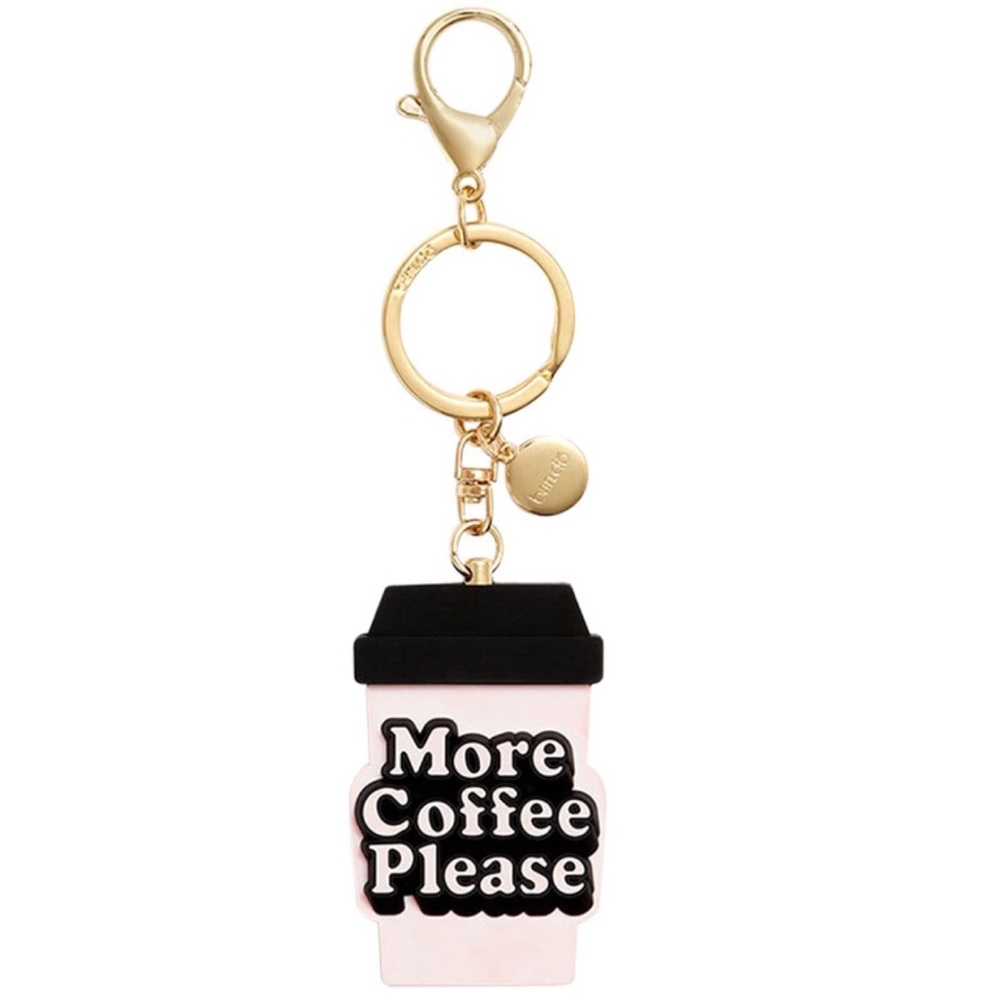 ban.do More Coffee Please Silicone Keychain NEW